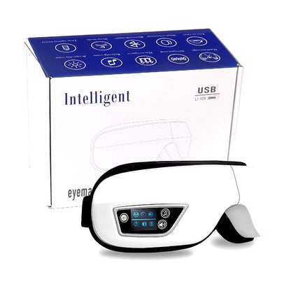 6D Smart Eye Massager Vibration Hot Airbag Compress Eye Care Instrument Bluetooth Music Eye Massage Glasses Eye Relax Fatigue