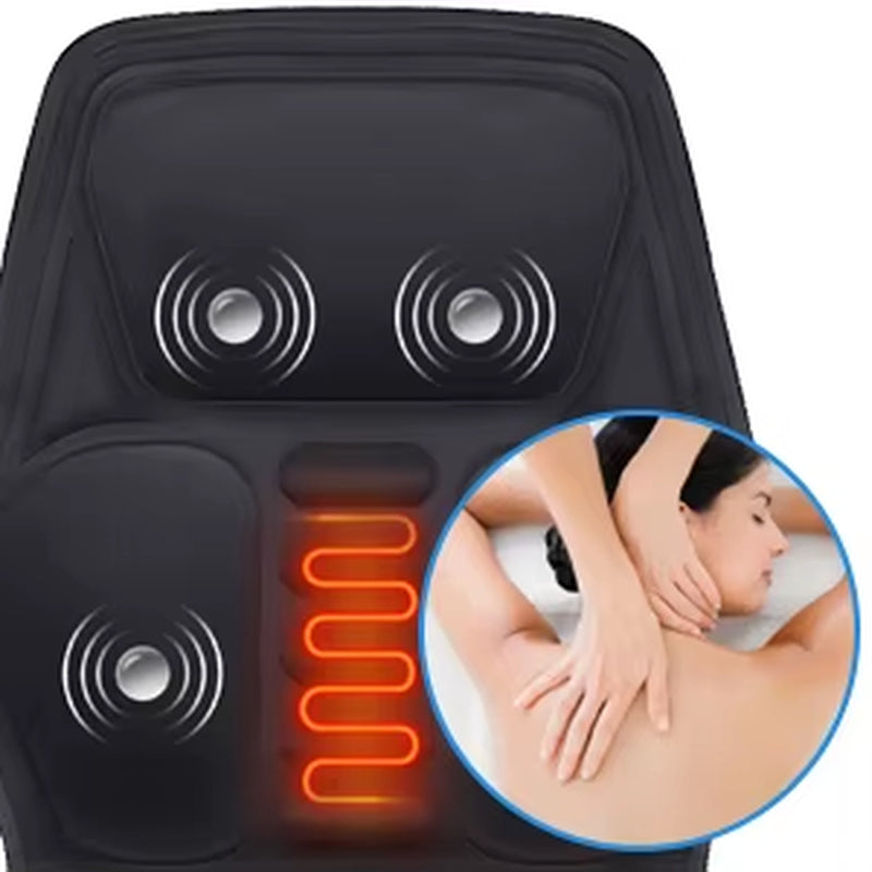 Electric Vibrating Car Massager 10 Head Full Body Massage Chair Mat Portable Massage Cushion Home Infrared Heating Back Vibrator