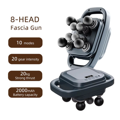 16-Head Fascia Gun High-Frequency Vibration Body Massage Gun Back and Waist Massager Neck Shoulder Massager Muscle Masajeador